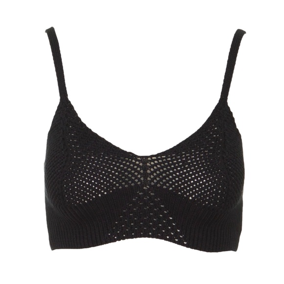 Free People Black You Wanna Brami Crochet Bra Top - Picture 3 of 12